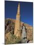 Afghani Man in Front of 12th Century Minaret of Jam, Ghor (Ghur, Afghanistan-Jane Sweeney-Mounted Photographic Print