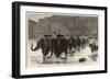 Afghanistan, a Company of the Royal Artillery Crossing the Daranta Ford, Cabul River-John Charles Dollman-Framed Giclee Print
