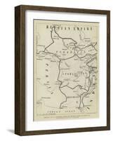 Afghanistan and its Surroundings, Showing the Frontiers of Russia and British India-null-Framed Giclee Print