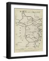 Afghanistan and its Surroundings, Showing the Frontiers of Russia and British India-null-Framed Giclee Print