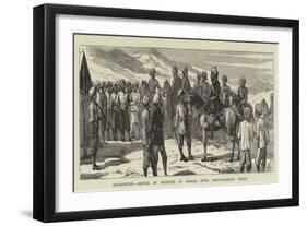 Afghanistan, Arrival of Fugitives at Chaman after Abdur-Rahman's Defeat-null-Framed Giclee Print