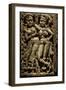 Afghanistan, Begram, Relief Representing Two Women-null-Framed Giclee Print