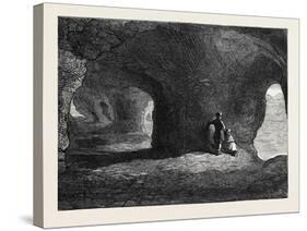 Afghanistan: Caves at the Pheel Khana Tope 1879-null-Stretched Canvas