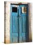Afghanistan, Faryab Province, Maimana, Blue Mosque Door-Jane Sweeney-Stretched Canvas