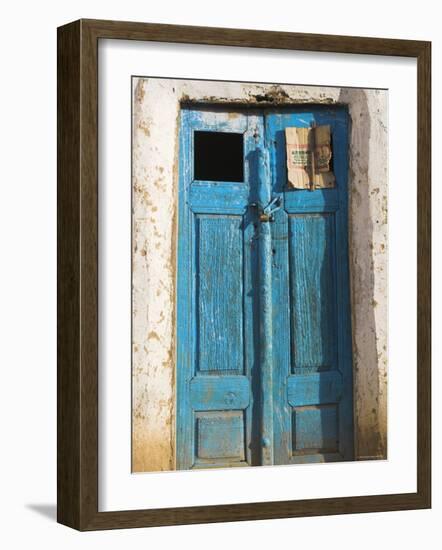 Afghanistan, Faryab Province, Maimana, Blue Mosque Door-Jane Sweeney-Framed Photographic Print