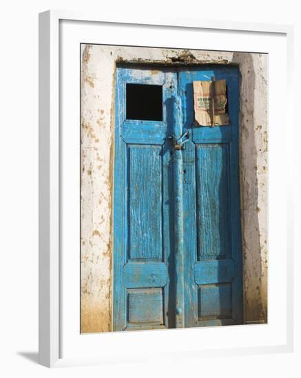 Afghanistan, Faryab Province, Maimana, Blue Mosque Door-Jane Sweeney-Framed Photographic Print