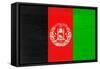 Afghanistan Flag Design with Wood Patterning - Flags of the World Series-Philippe Hugonnard-Framed Stretched Canvas