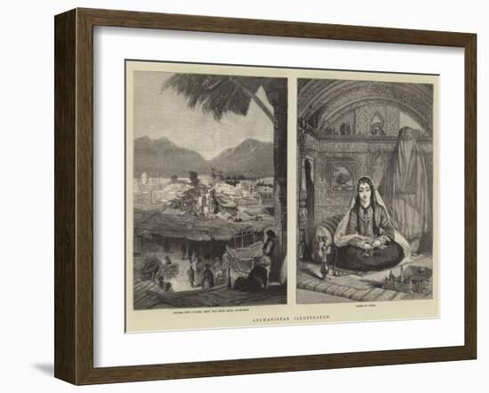 Afghanistan Illustrated-null-Framed Giclee Print