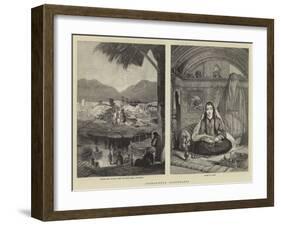 Afghanistan Illustrated-null-Framed Giclee Print