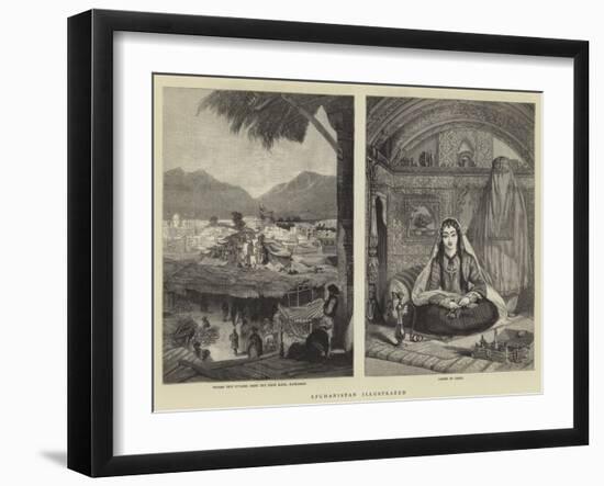 Afghanistan Illustrated-null-Framed Giclee Print