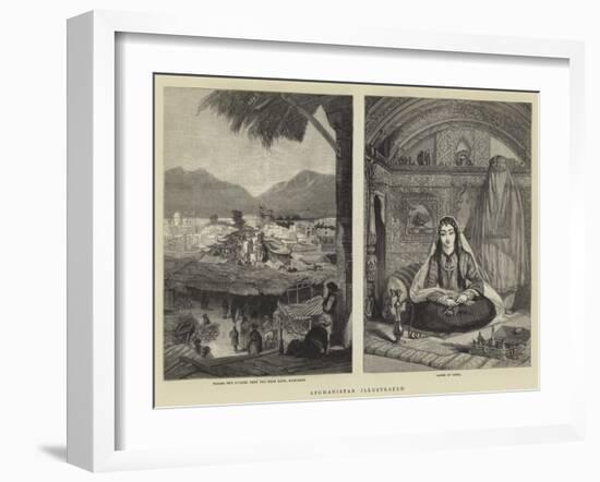 Afghanistan Illustrated-null-Framed Giclee Print