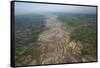 Afghanistan landscape from the Herat-Kabul flight, Afghanistan, Asia-Alex Treadway-Framed Stretched Canvas