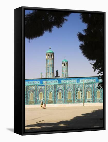 Afghanistan, Mazar-I-Sharif, Shrine of Hazrat Ali-Jane Sweeney-Framed Stretched Canvas