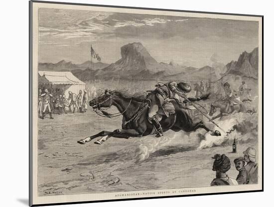 Afghanistan, Native Sports at Candahar-Samuel Edmund Waller-Mounted Giclee Print