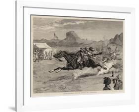 Afghanistan, Native Sports at Candahar-Samuel Edmund Waller-Framed Giclee Print