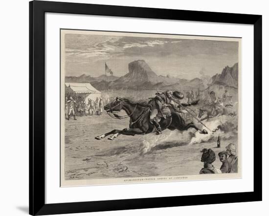 Afghanistan, Native Sports at Candahar-Samuel Edmund Waller-Framed Giclee Print