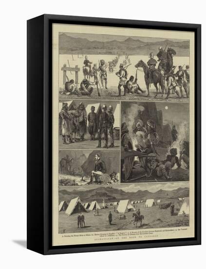 Afghanistan, on the Road to Candahar-Charles Edwin Fripp-Framed Stretched Canvas