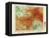 Afghanistan - Panoramic Map - Afghanistan-Lantern Press-Framed Stretched Canvas