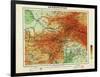 Afghanistan - Panoramic Map - Afghanistan-Lantern Press-Framed Art Print