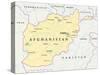 Afghanistan Political Map-Peter Hermes Furian-Stretched Canvas