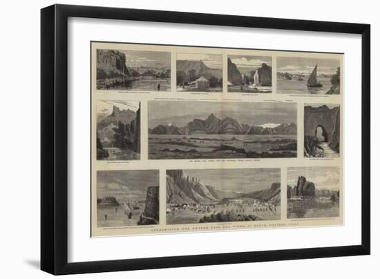 Afghanistan, the Khyber Pass and Views in North Western India-null-Framed Giclee Print