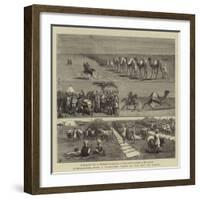 Afghanistan, with a Transport Train on the Way to Quetta-Charles Edwin Fripp-Framed Giclee Print