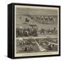 Afghanistan, with a Transport Train on the Way to Quetta-Charles Edwin Fripp-Framed Stretched Canvas