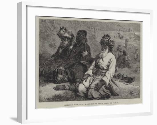 Afghans at their Namaz-null-Framed Giclee Print