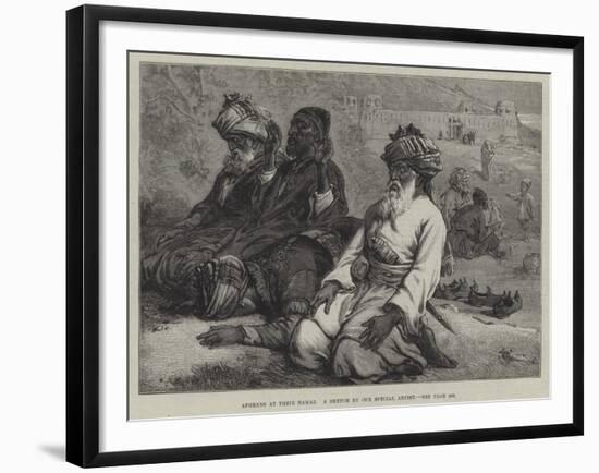 Afghans at their Namaz-null-Framed Giclee Print