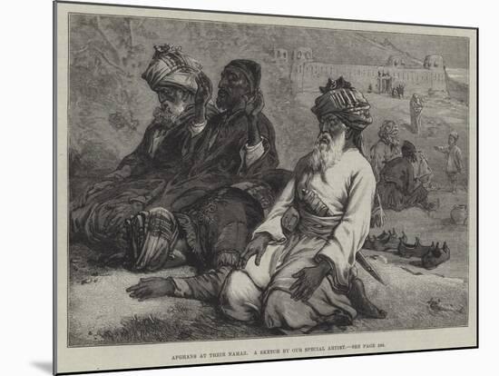 Afghans at their Namaz-null-Mounted Giclee Print