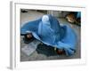Afghans Girls Look out from the Burqa of Their Mother-null-Framed Photographic Print