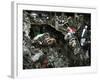 Afghans Shop for Used Car Parts at At an Auto Parts Market-null-Framed Photographic Print