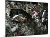 Afghans Shop for Used Car Parts at At an Auto Parts Market-null-Mounted Photographic Print