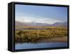 Afon Glaslyn River and Glaslyn Marshes, Porthmadog, Gwynedd, North Wales, UK-Pearl Bucknall-Framed Stretched Canvas