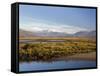 Afon Glaslyn River and Glaslyn Marshes, Porthmadog, Gwynedd, North Wales, UK-Pearl Bucknall-Framed Stretched Canvas