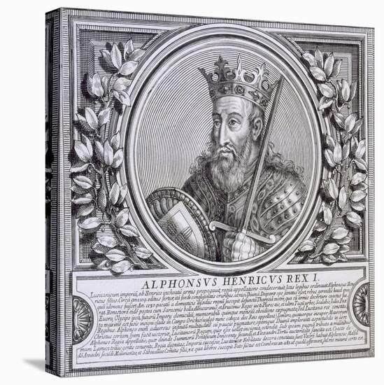 Afonso I of Portugal (Litho)-null-Stretched Canvas