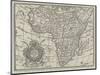 Africa before Stanley, Map of the Continent Nearly Three Hundred Years Old-null-Mounted Giclee Print