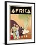 Africa by Air-Brian James-Framed Art Print