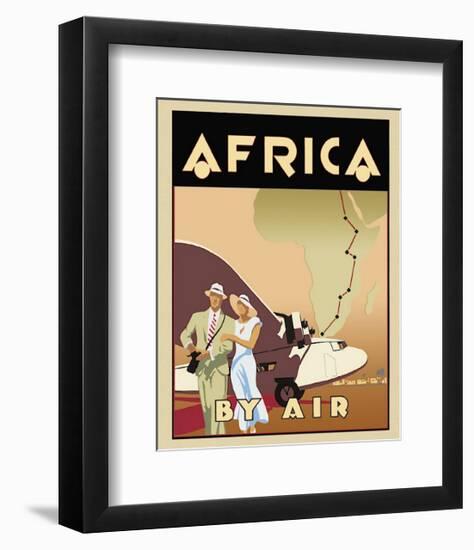 Africa by Air-Brian James-Framed Giclee Print