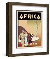 Africa by Air-Brian James-Framed Giclee Print