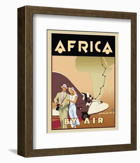 Africa by Air-Brian James-Framed Giclee Print