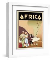 Africa by Air-Brian James-Framed Giclee Print