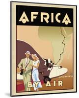 Africa by Air-Brian James-Mounted Giclee Print