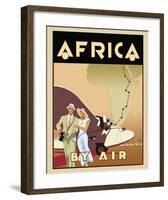 Africa by Air-Brian James-Framed Giclee Print