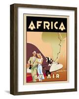 Africa by Air-Brian James-Framed Art Print