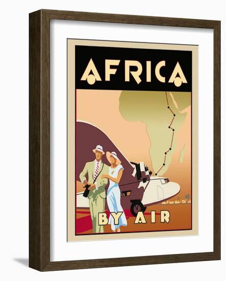 Africa by Air-Brian James-Framed Art Print