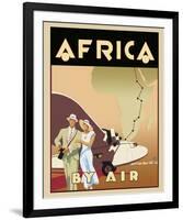 Africa by Air-Brian James-Framed Giclee Print