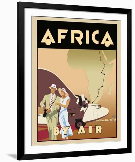 Africa by Air-Brian James-Framed Giclee Print