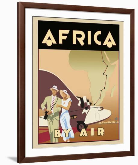 Africa by Air-Brian James-Framed Giclee Print