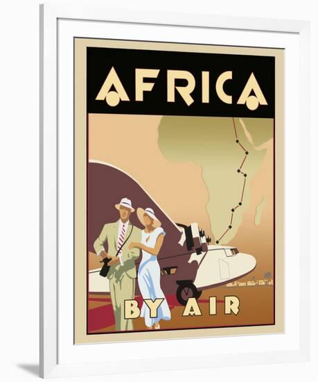 Africa by Air-Brian James-Framed Giclee Print